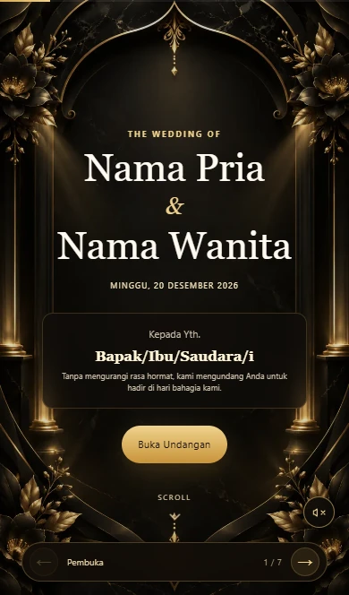 Screenshot tema asli Black Gold