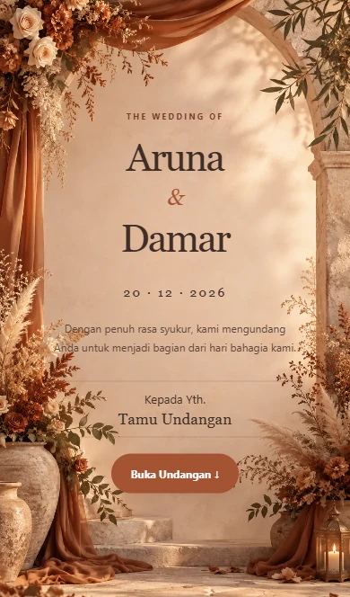 Screenshot tema asli Terracotta